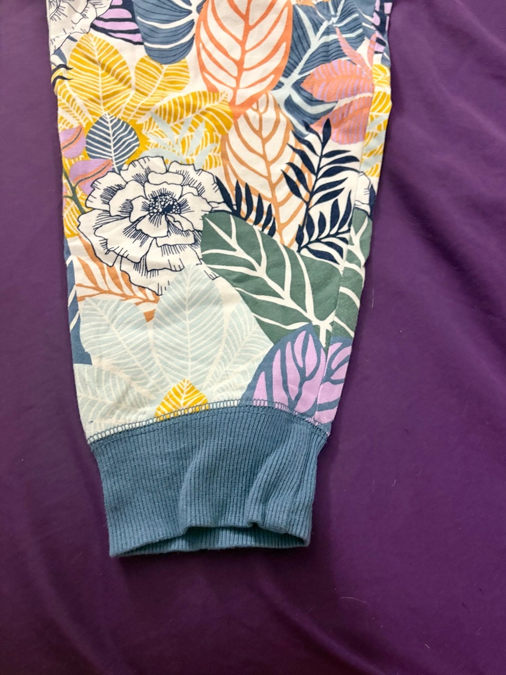 Vera Bradley Floral Jogger Pants Size 2XL Multicolor Botanical Lounge - Picture 5 of 6